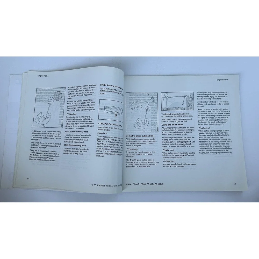 Stihl FS 80, 85 WeedEater WeedWhacker Instruction Owner's Operator's Manual 2003